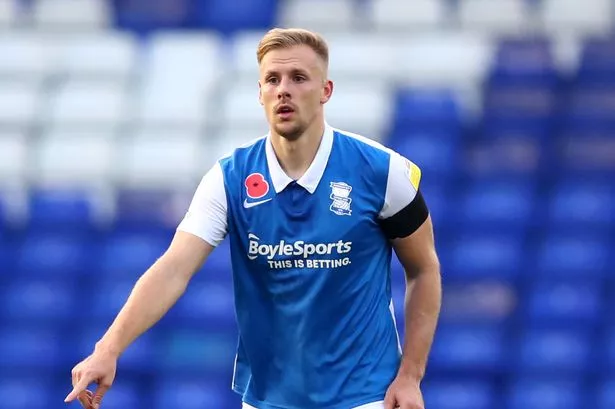 PAINFUL DEPARTURE: Birmingham City player is gone.