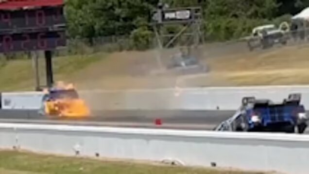 Heartbreaking update released on the drag racing legend after his car EXPLODED following 300mph crash in Virginia