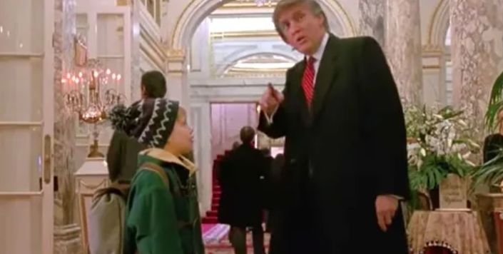 The president himself TRUMP made a cameo appearance in the festive sequel back in 1992.🌲