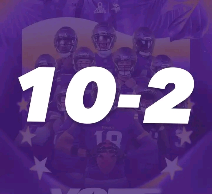 The Vikings are 10-2!!!! SKOL!!! And they not stopping anytime soon 🙌