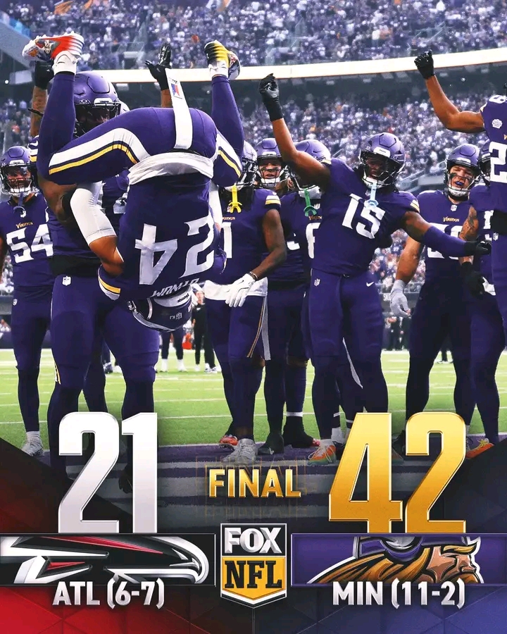 The Vikings with a dominant win against the Falcons